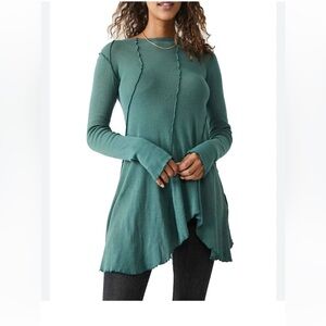We The Free Teal Tunic Top NWOT